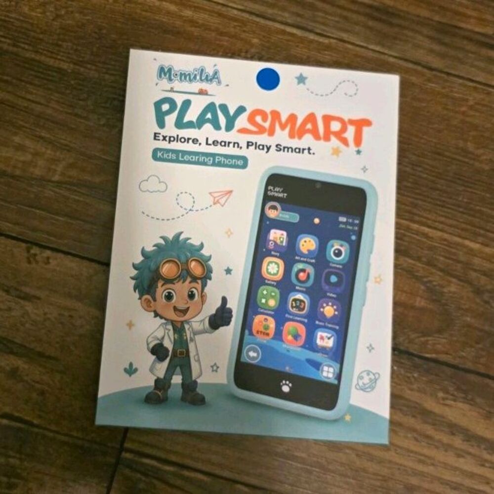 Momila PlaySmart Kids Toy Smartphone Blue Learning Phone 3+ Years 2026